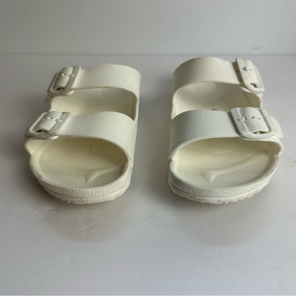 Birkenstock Arizona Sandals Youth Size 3 EU 34 Shoes EVA Beach White Washable - Picture 6 of 11
